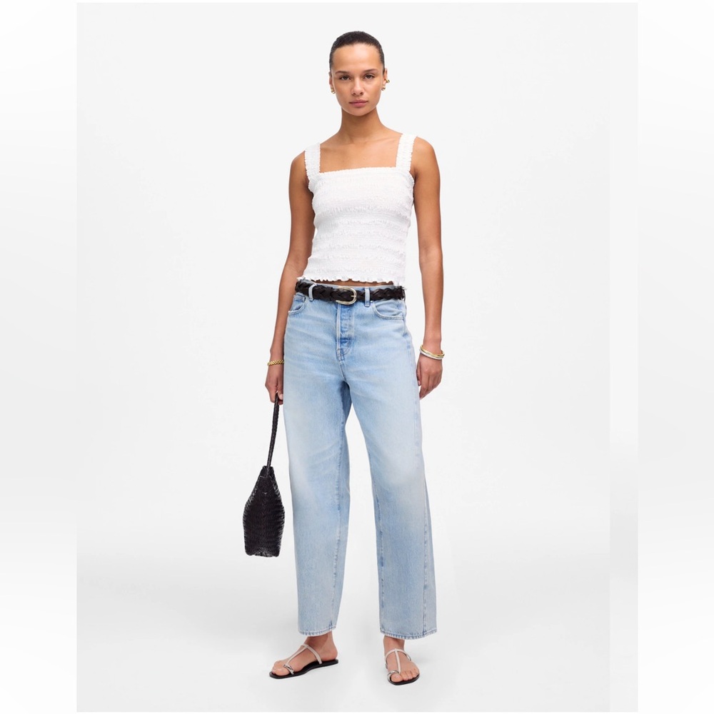 Madewell 100% Cotton Pieced Barrel-Leg Jeans Size 27